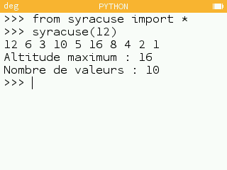 Le script en action.